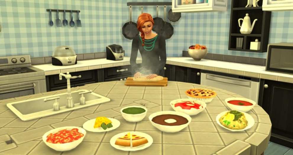 The Sims 4 food