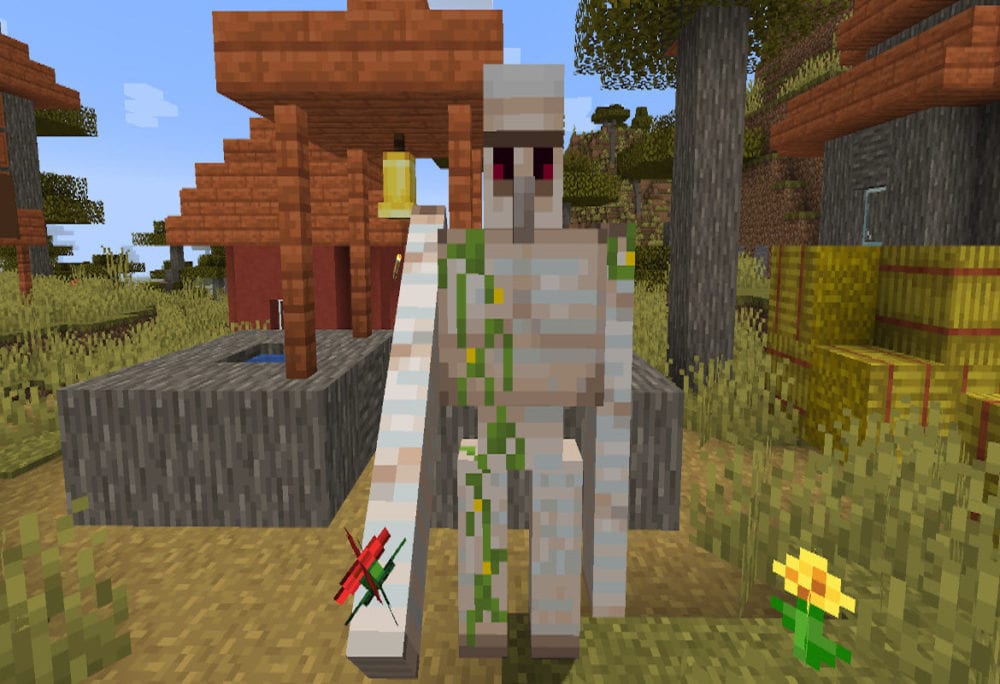 Minecraft: How to Heal Iron Golem's Health