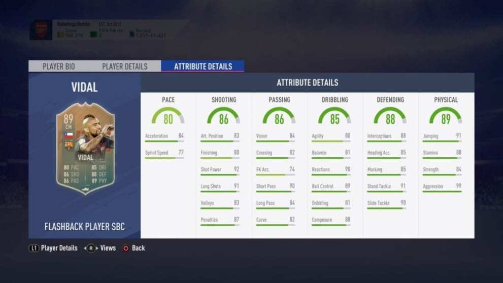 fifa 19, vidal sbc