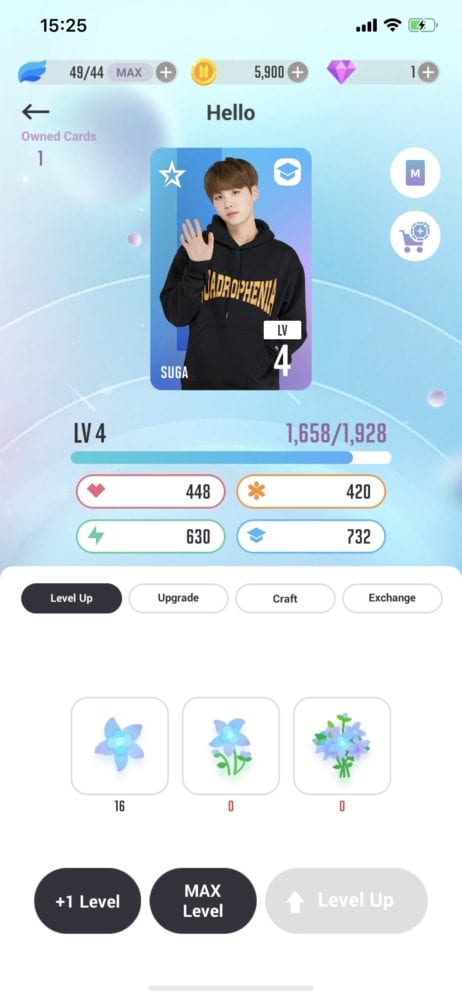 bts world, upgrade cards