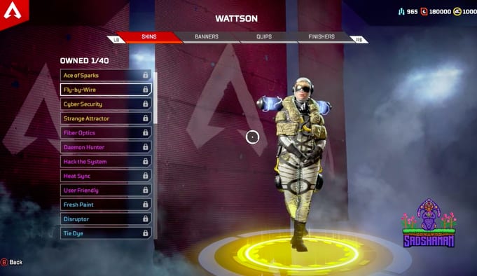 Apex Legends, Wattson Legendary Skins