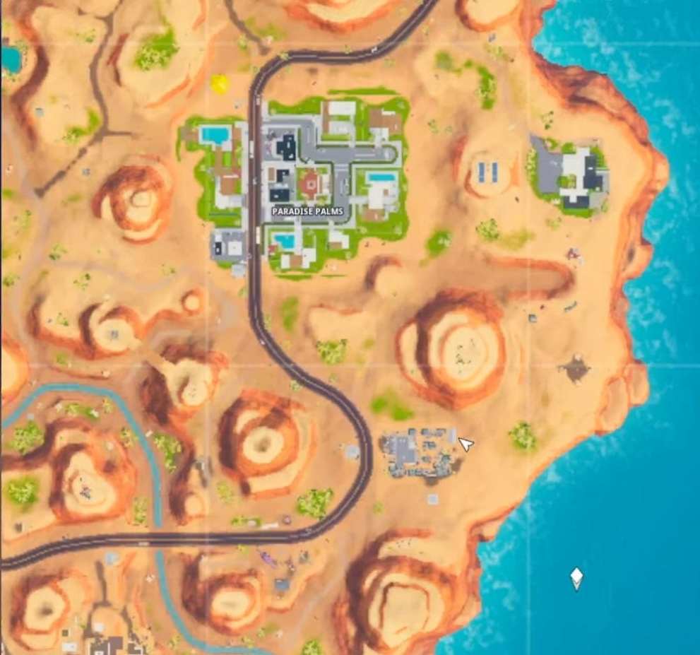 desert junkyard location in Fortnite