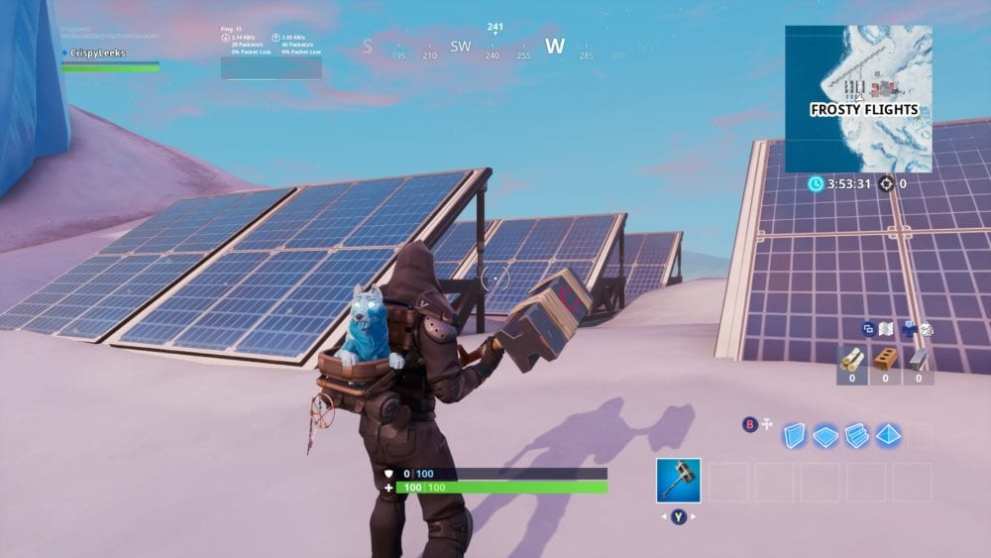 fortnite snow solar array