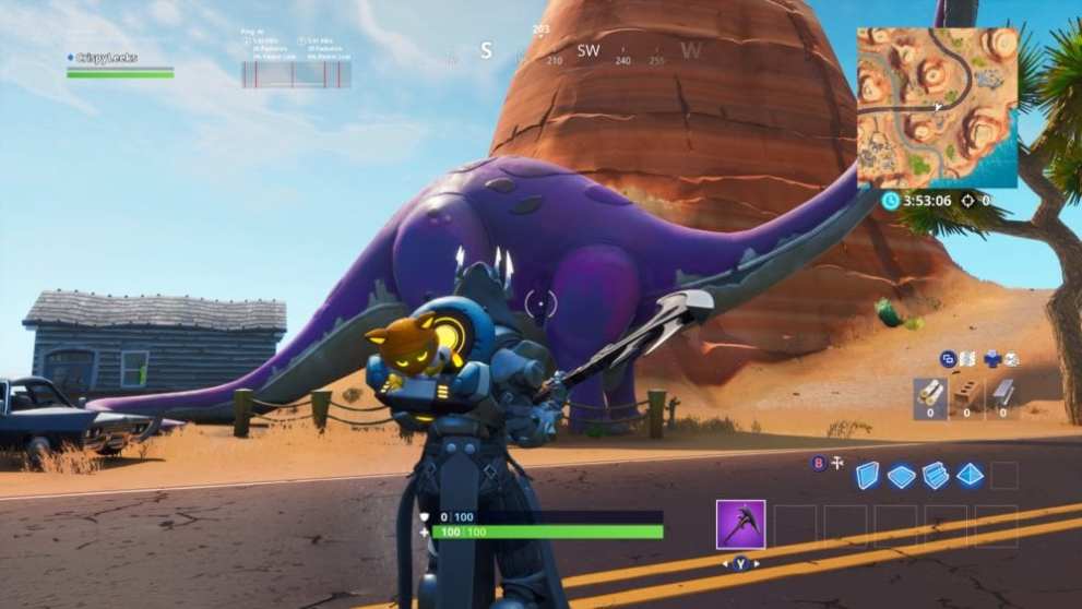 fortntie drift painted dinosaur