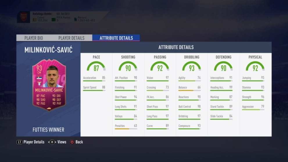 fifa 19, milinkovic-savic sbc