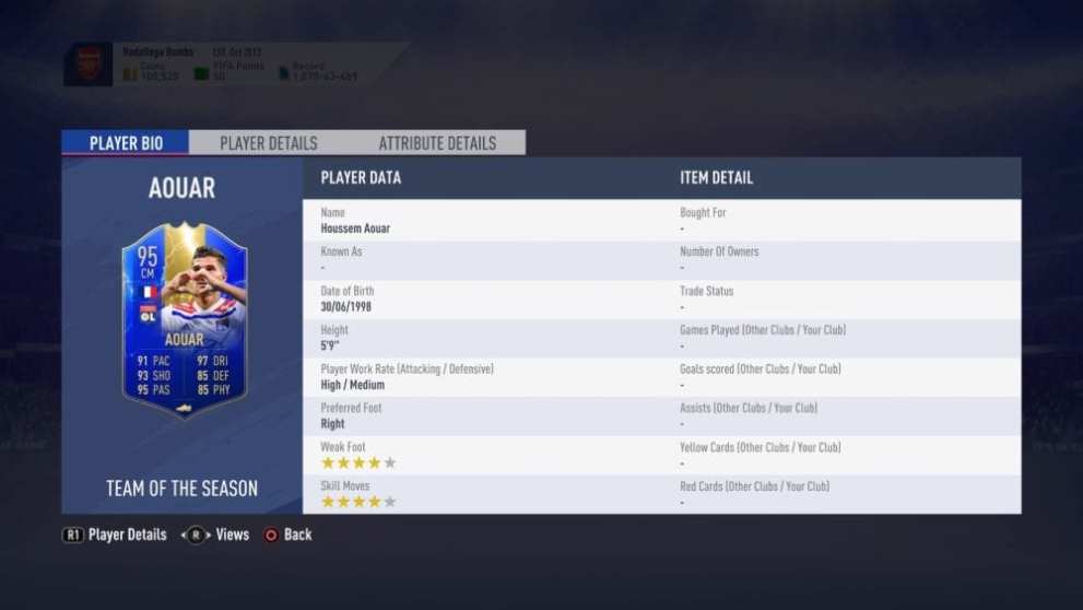 fifa 19, aouar sbc