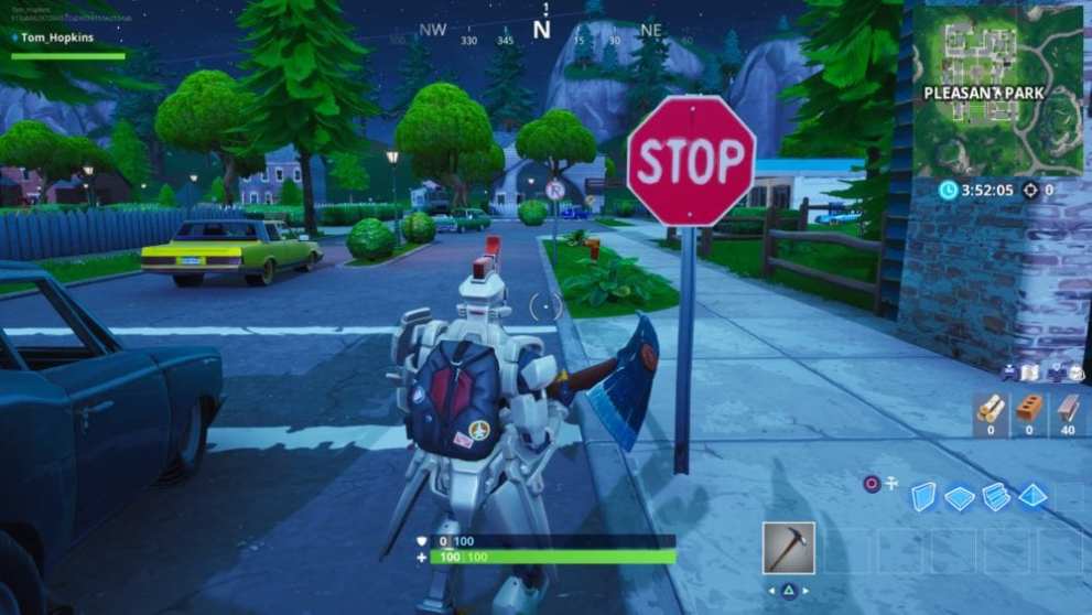 Fortnite, stop sign locations