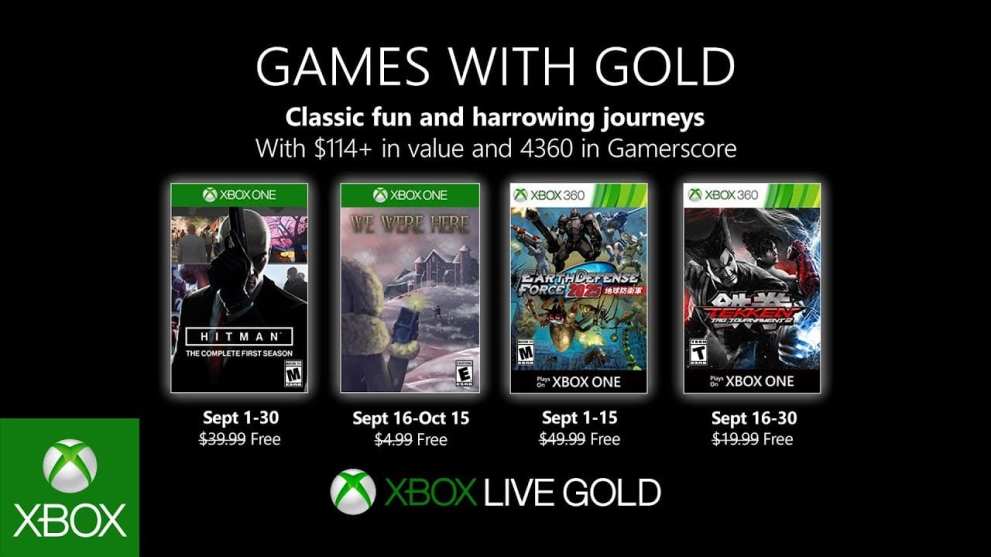 games with gold, september