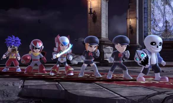 super smash bros ultimate, sans, mii fighter, costume