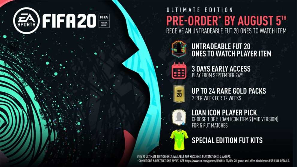 FIFA 20 Ultimate Edition OTW Player, FIFA 20 Ultimate Edition packs