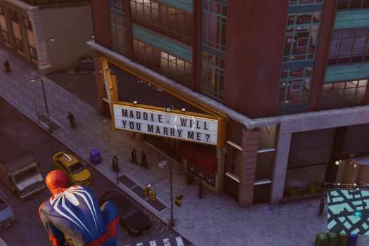 Marvel's Spider-Man marriage proposal easter egg