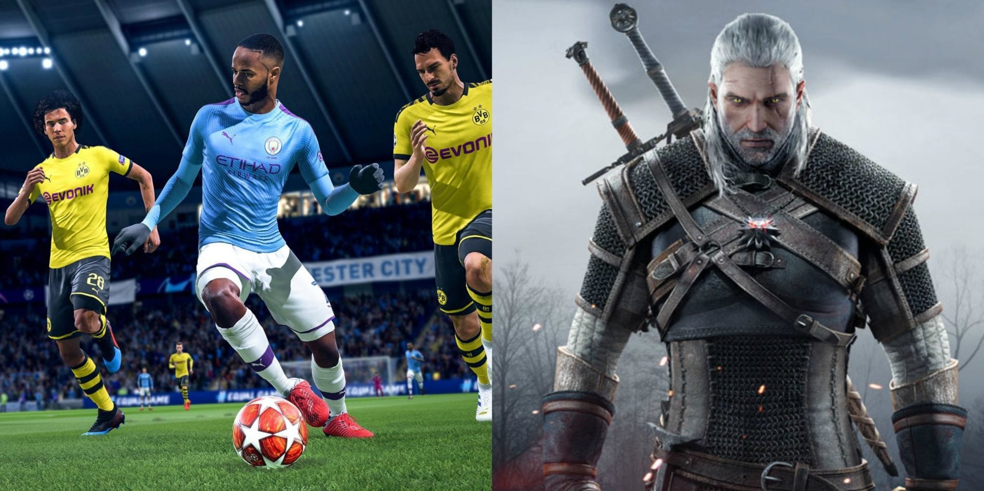 witcher 3, ukie, UK charts, sales, FIFA 20