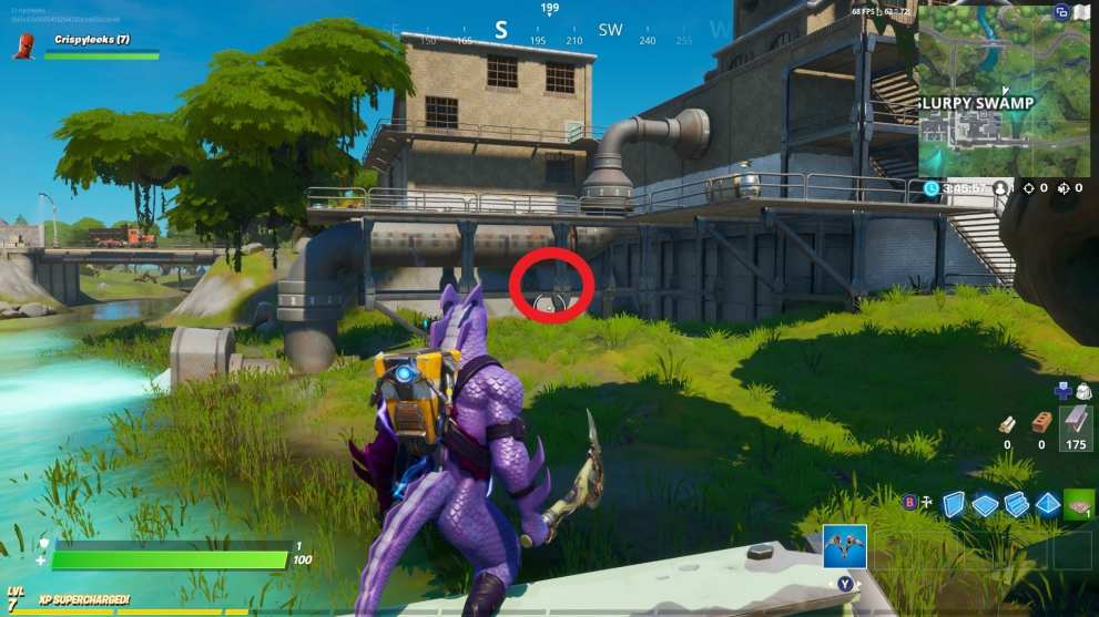 fortnite hidden 'R' location