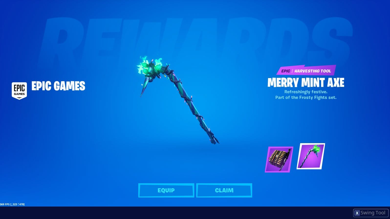 fortnite merry mint pickaxe