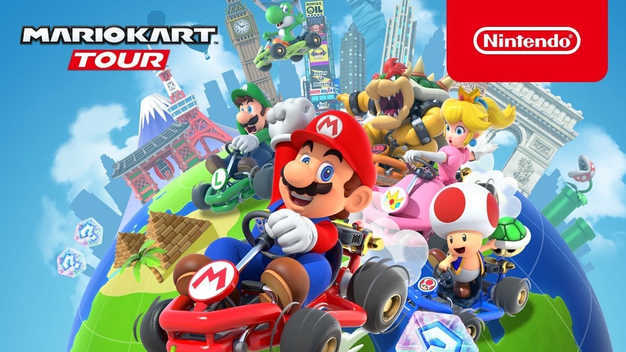 mario kart tour, downloads