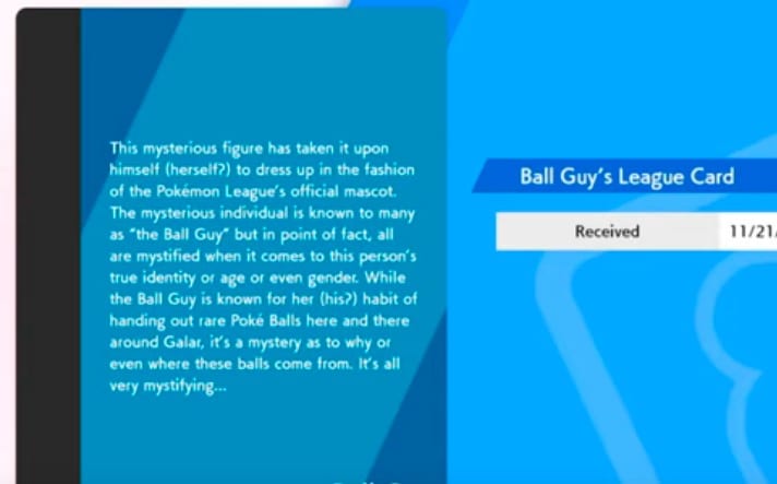 Ball guy, pokemon sword and shield