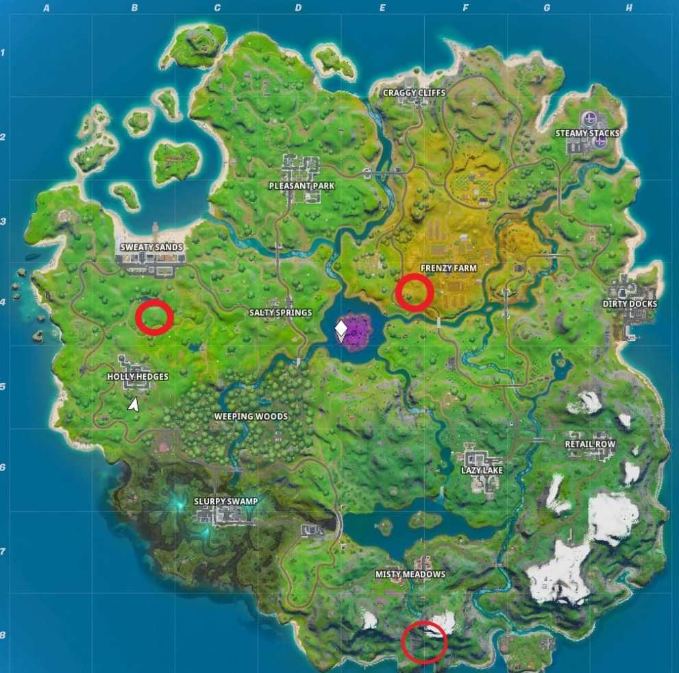 fortnite pipeman location, fortnite hayman location, fortnite timber tent location