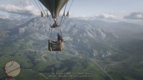 rdr2, mods, hot air balloon