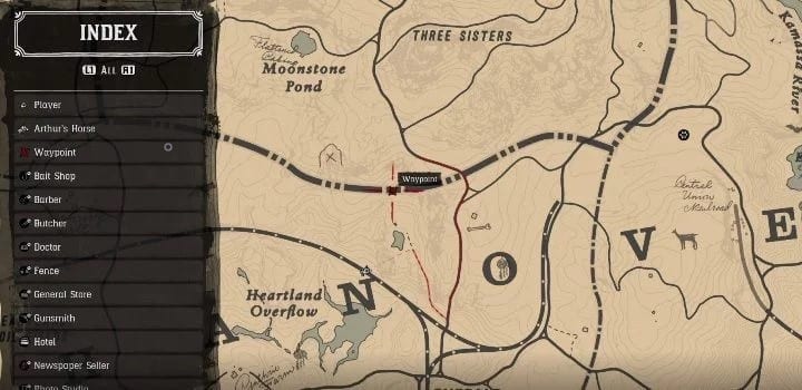 red dead redemption 2 chick's treasure map