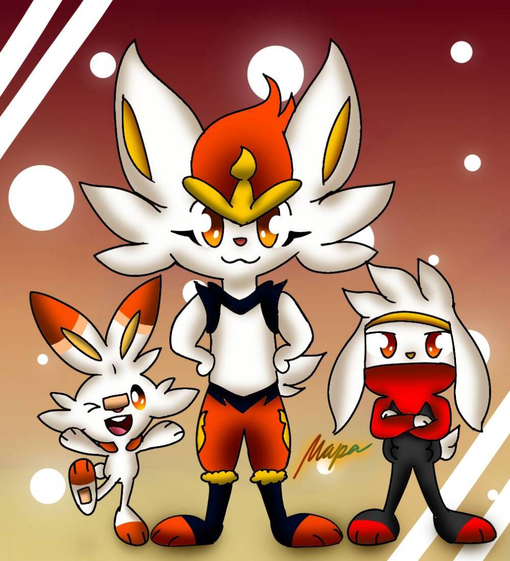 11. Scorbunny, Raboot & Cinderace