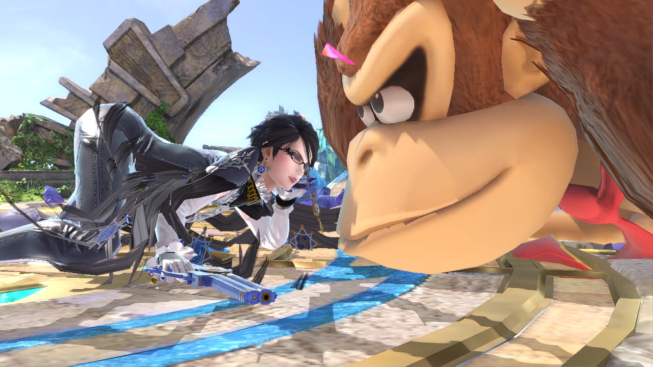 Smash Bros DK Bayonetta