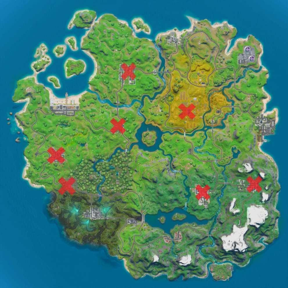 Fortnite Snowflake Decoration locations