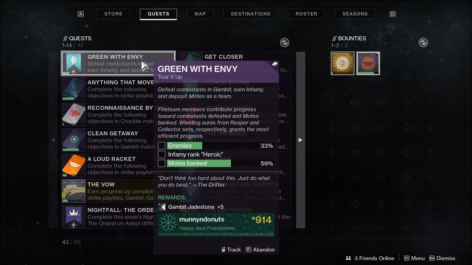 destiny 2, green with envy