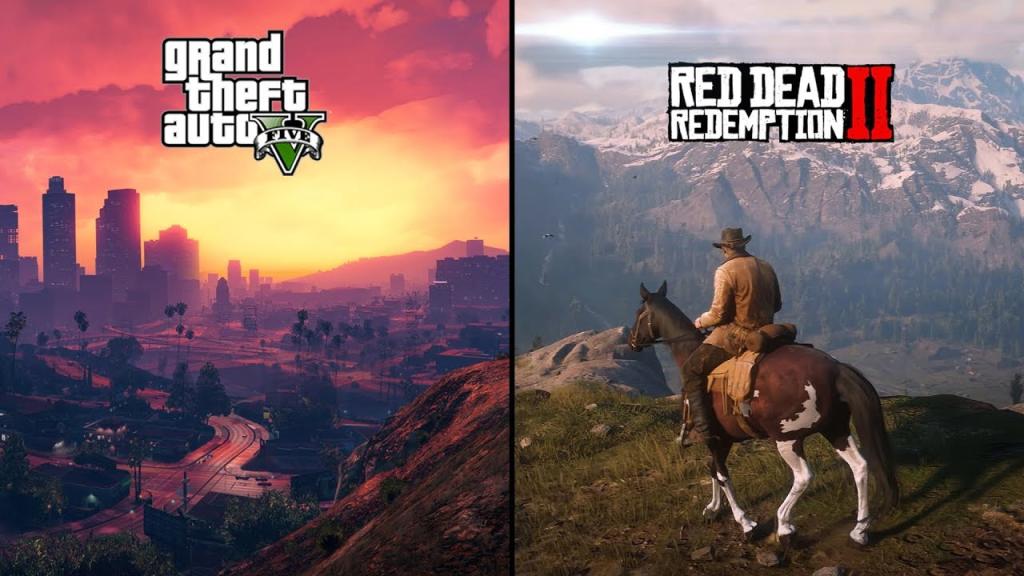 GTA V, red dead redemption 2 sales