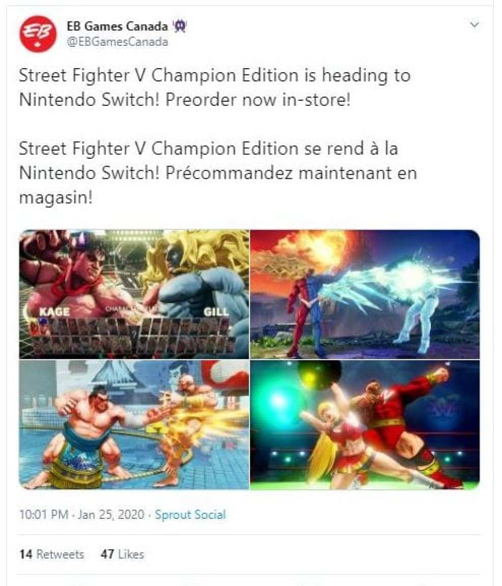 Street Fighter V Switch