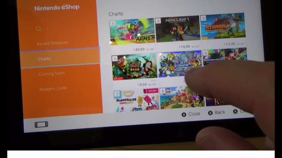 Nintendo switch, streaming apps, media apps