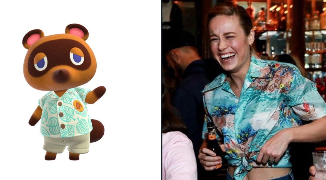 animal crossing, brie larson, tom nook