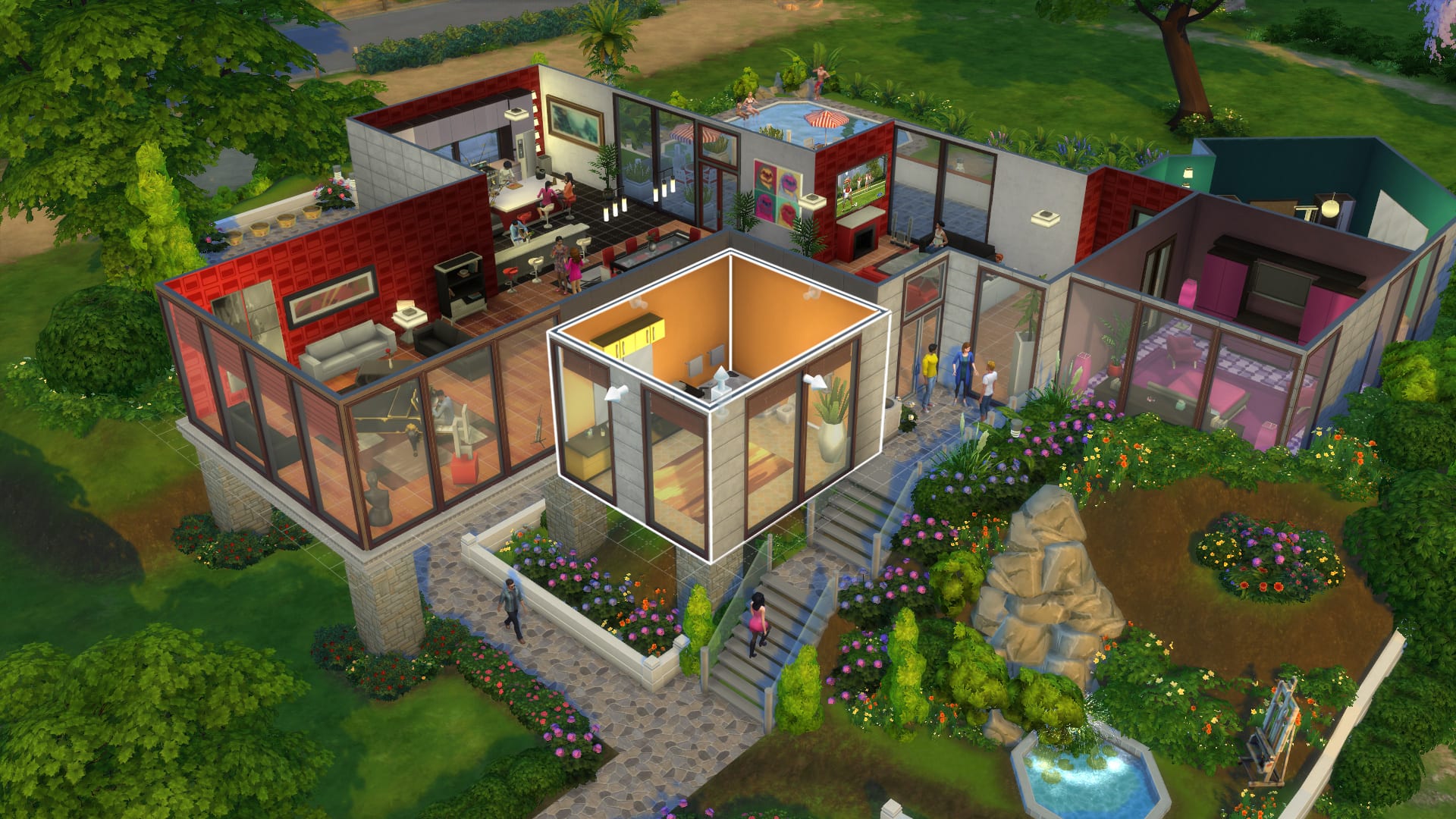 sims 4, more columns in cas