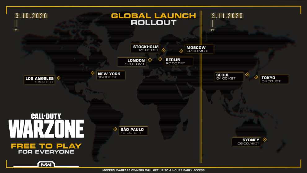 modern warfare, warzone, unlock times