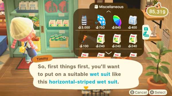 Animal Crossing New Horizons Swim