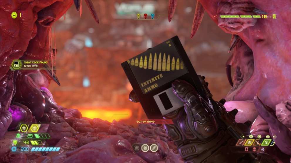 doom eternal, infinite ammo cheat