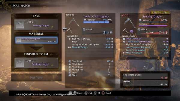 Nioh 2 Weapon Familiarity