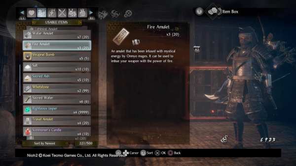 Nioh 2 Ninja Onmyo Skill Points Amulet