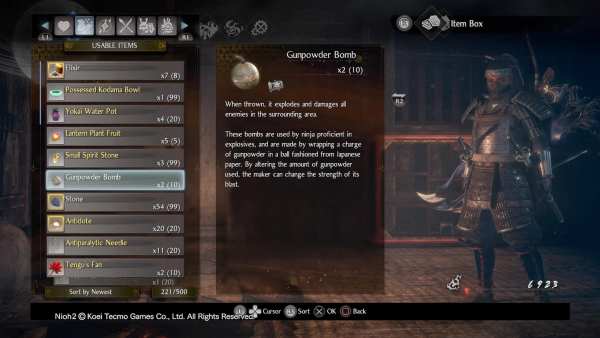 Nioh 2 Ninja Onmyo Skill Points Bomb