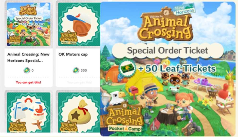 animal crossing, new horizons, pocket camp rewards