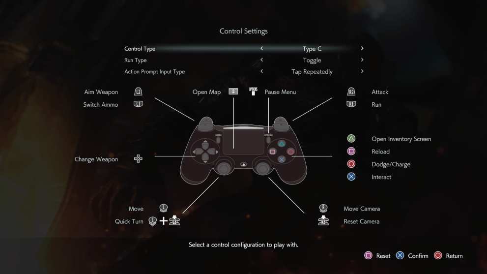 resident evil 3 alternate controls