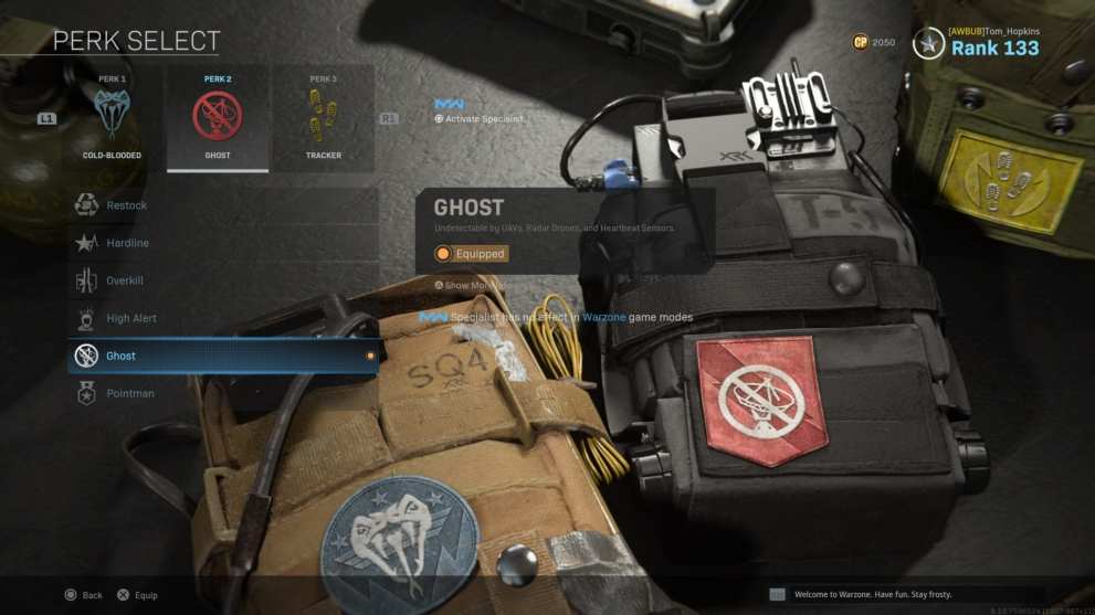 warzone, ghost perk