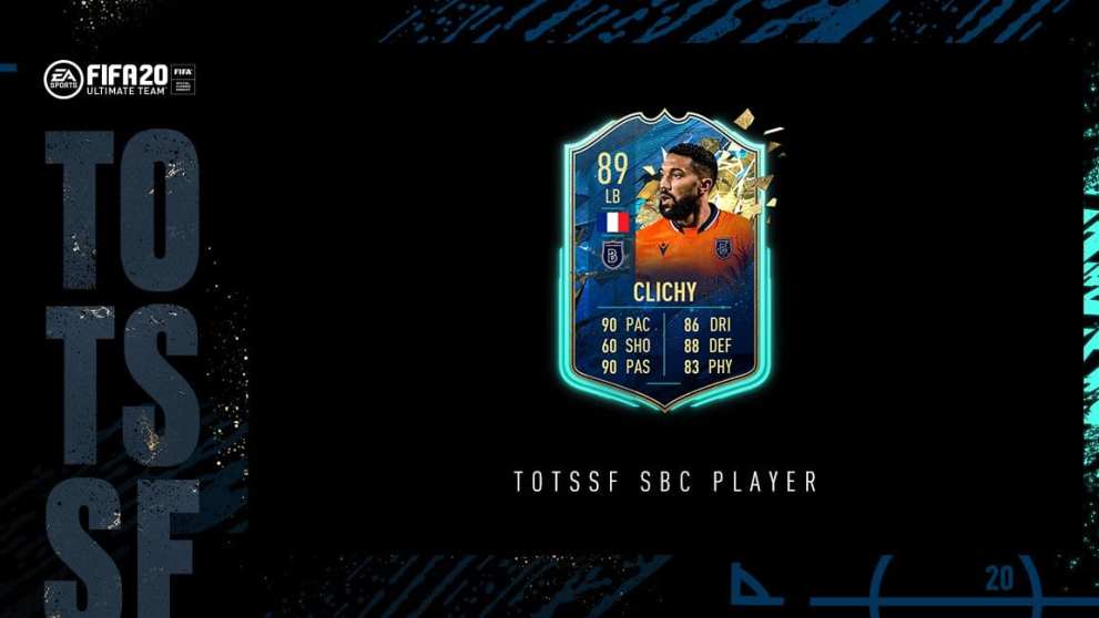 totssf clichy sbc, fifa 20