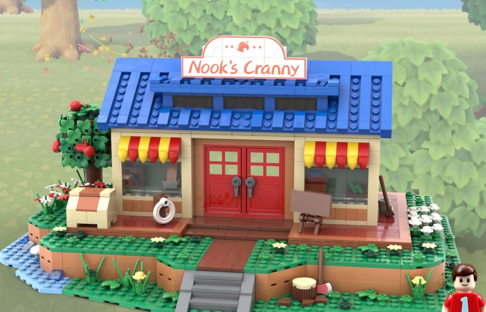 animal crossing lego, nook's cranny