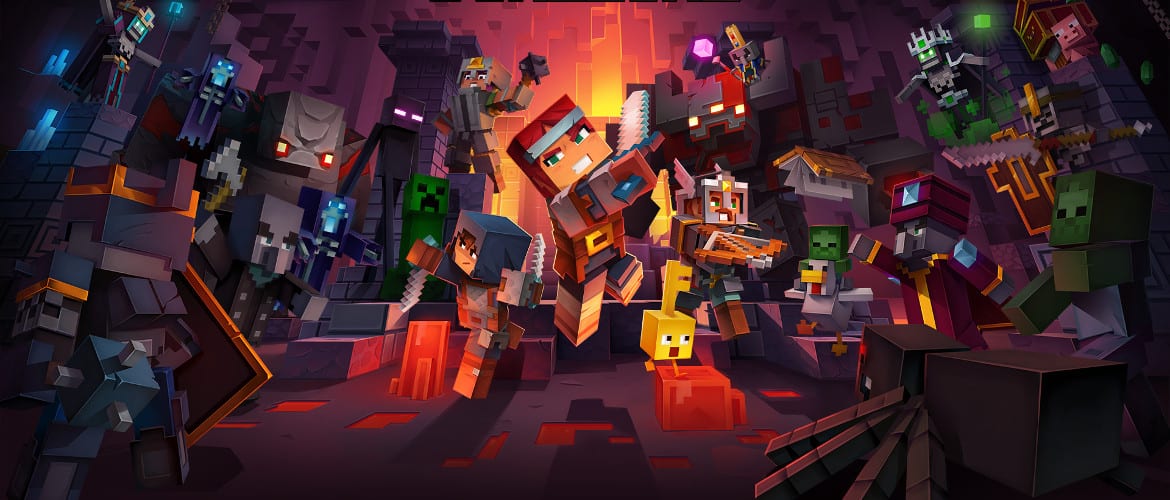 minecraft dungeons review