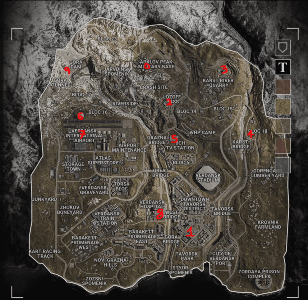 phone locations, warzone secret bunker locations