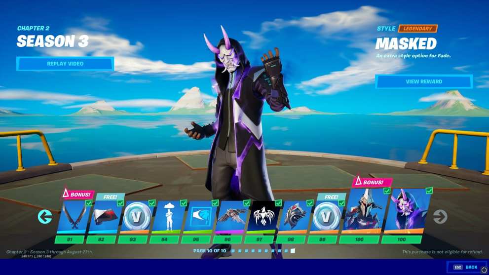 fortnite, chapter 2 season 3, tier 100 skin