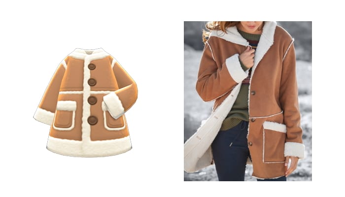 Faux-Shearling Coat