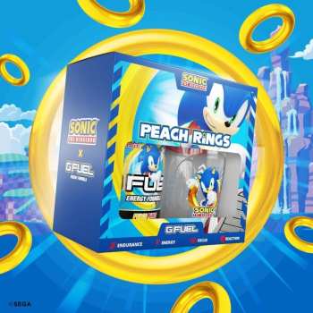 Sonic the Hedgehog, G Fuel, Peach Rings energy drink