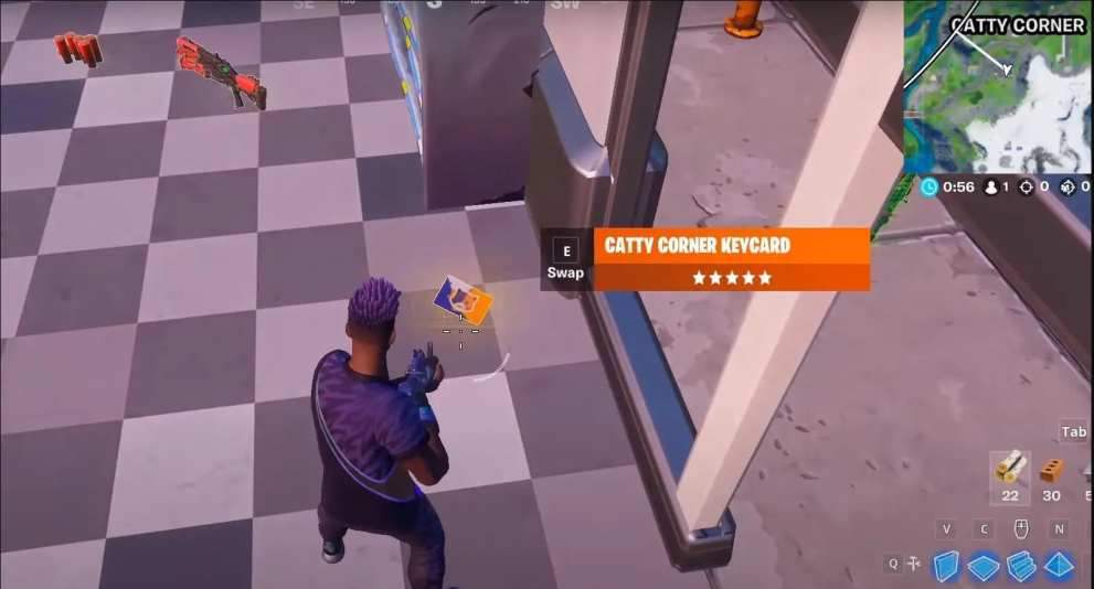 fortnite catty corner keycard