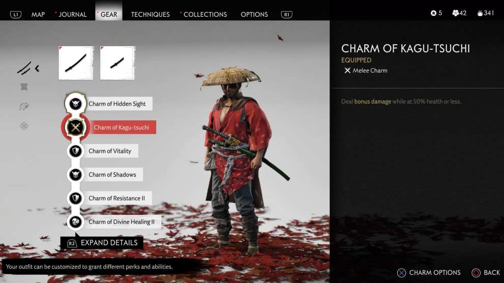 ghost of tsushima charms